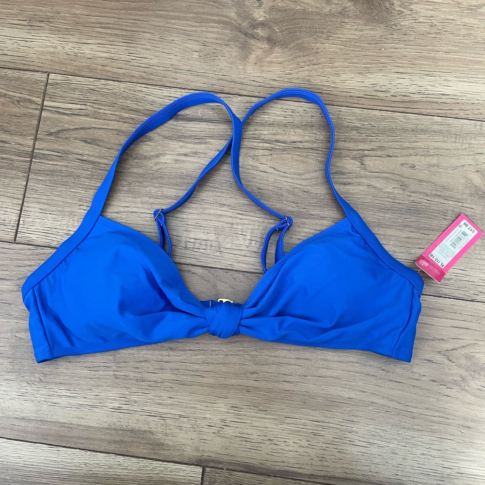 Xhilaration‎ XL Blue Knotted Bikini Top